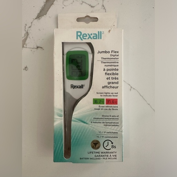Rexall 8 Second Thermostat Jumbo Flex Digital NIB - Picture 1 of 2